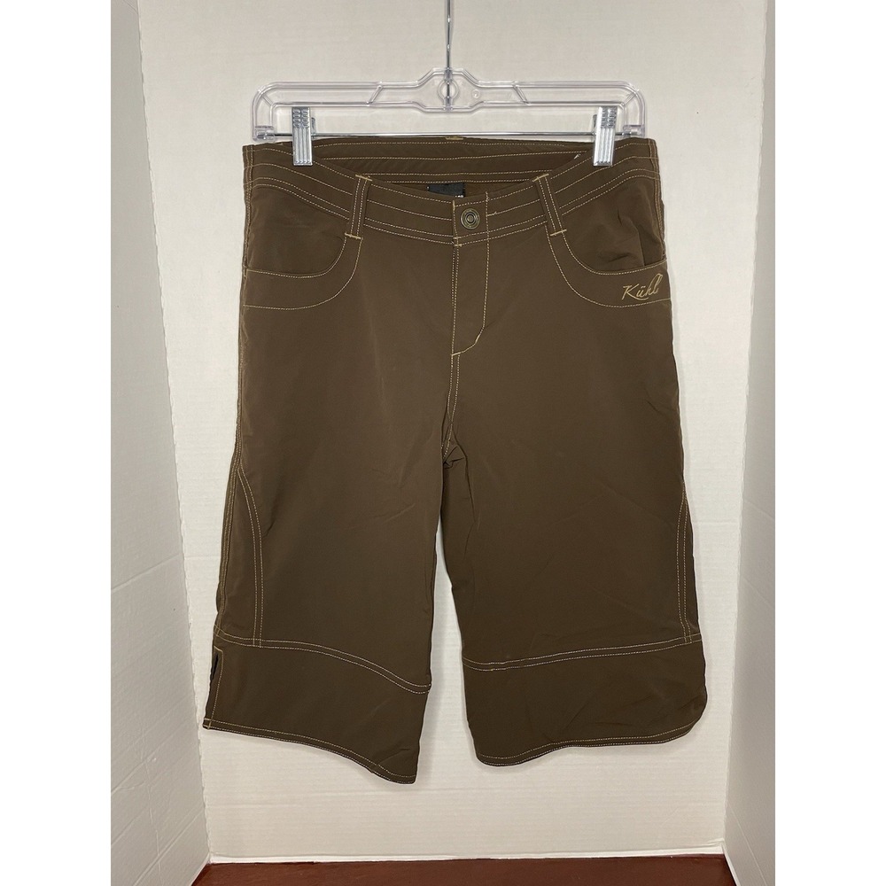 KUHL Born in the Mountains Brown Camping Hiking Shorts women  Size 8